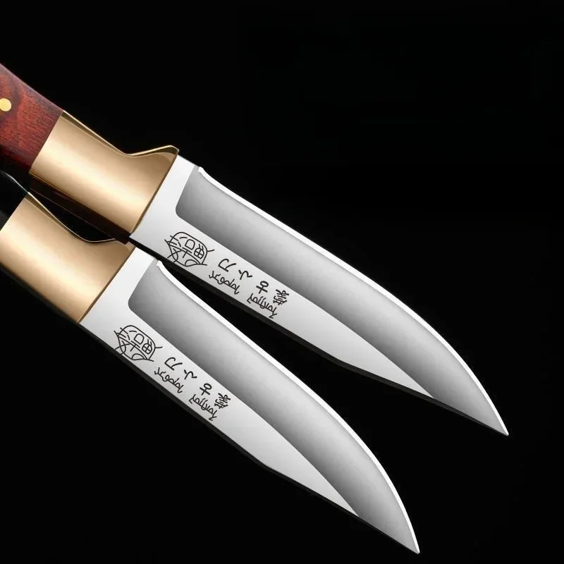 Description Picture 6 of itemFruit Knife Hand Held Small Knives For Lamb Eating Portable Dining Knife Kitchen Small Knife With Leather Cover keychain