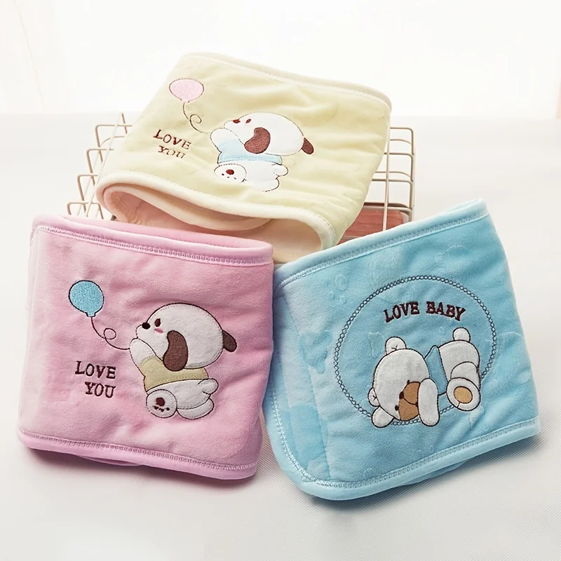 Baby Belly Band Cartoon Pattern Cotton Baby Infant Umbilical Cord Belly Band Soft Newborn Navel Belt