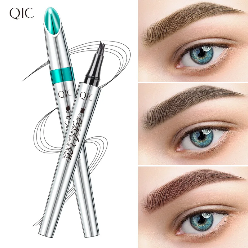 Qic Eyebrow Pencil Makeup For Women Tools Fourfork Waterproof Sweat