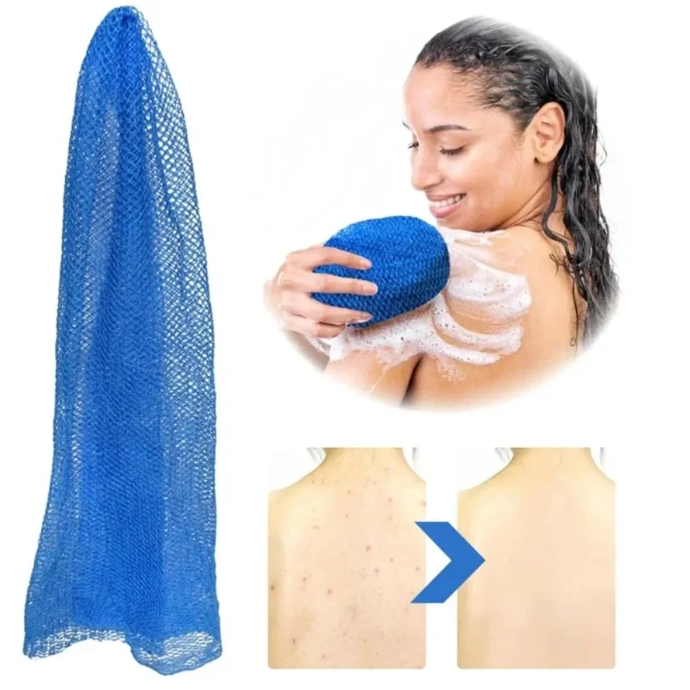 3/1 Pcs Exfoliating African Net Bath Sponge Washcloth Double Side Loofah Towel ack Shower Scrubber for Smooth Skin Bath Supplies 2
