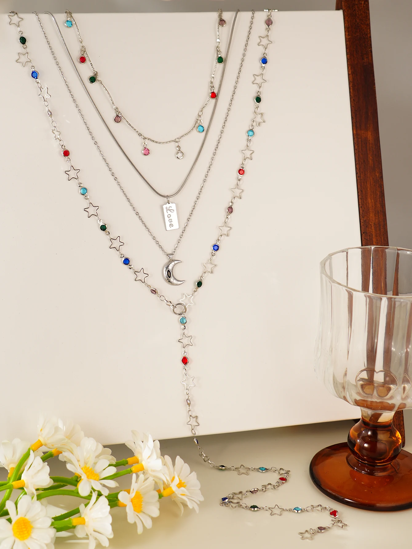 Boho Astrology Moon & Star Charms Jewelry for Women