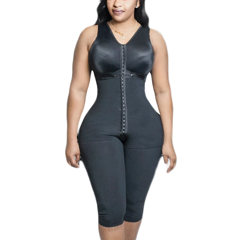 

Fajas Shapewear Open Bust Tummy Control Fajas Adjustable Hook And Eye Front Closure High Compression Garments Chest Binder