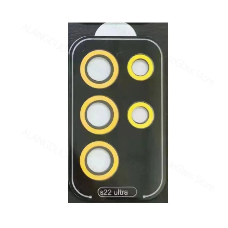 Per Samsung Galaxy S22 Ultra Luminoso Camera Lens Protector Lega di Alluminio Metallo Temperato Pellicola Obiettivo di Vetro s22ultra acces_voghion.com