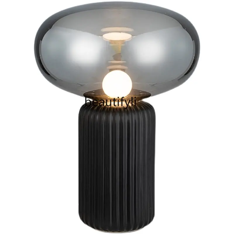 

yj Living Room Study Atmosphere Ceramic Table Lamp Atmosphere Lighting