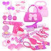 Kid Make Up Toys Pink Make Up Set Simulation Handbag Plastic Toys Children's Dressing Cosmetics Gifts for Girls 1