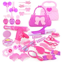 Kid Make Up Toys Pink Make Up Set Simulation Handbag Plastic Toys Children's Dressing Cosmetics Gifts for Girls 1