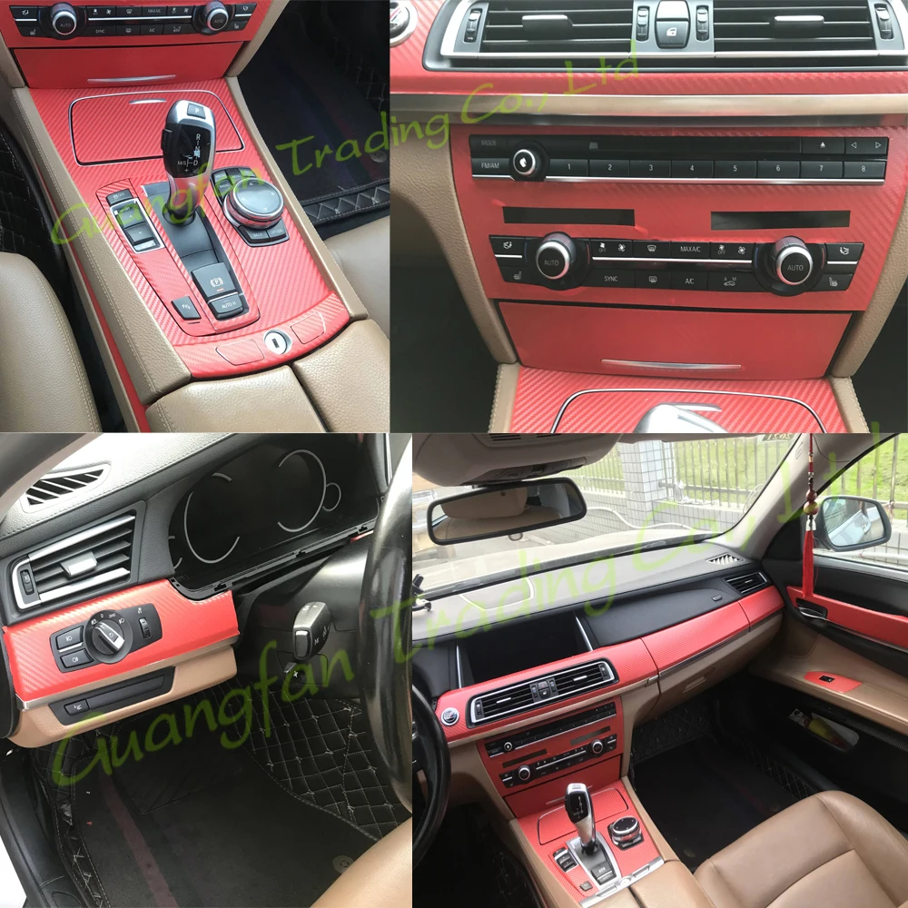 Auto Styling Interieur Voor BMW Voor G11 Voor G12 Voor Serie 7 2016 Gemaakt Van Middenconsole Interieur Versnellingspook Panel Cover Trim Sticker Auto Accessoires Auto-interieur(A LHD