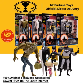 Mcfarlane 장난감 뉴 배트맨 모험 두 얼굴 킬러 크록스 및 아기 인형, 배트걸 액션 피규어 모델, DC 멀티버스 장난감, 18cm