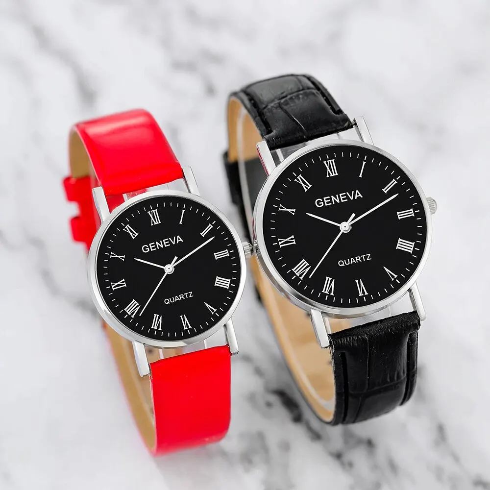 4pcs Couple Quartz Watch Woven Bracelet For Couple Date Roman Numerals Watch Blue Evil Eyes Couple Bracelet Watch Set 4