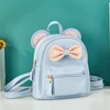 Fashionable and cute mini backpack for children with sequins, bow, mouse ear bag, small travel shoulder backpack suitable for gi 5