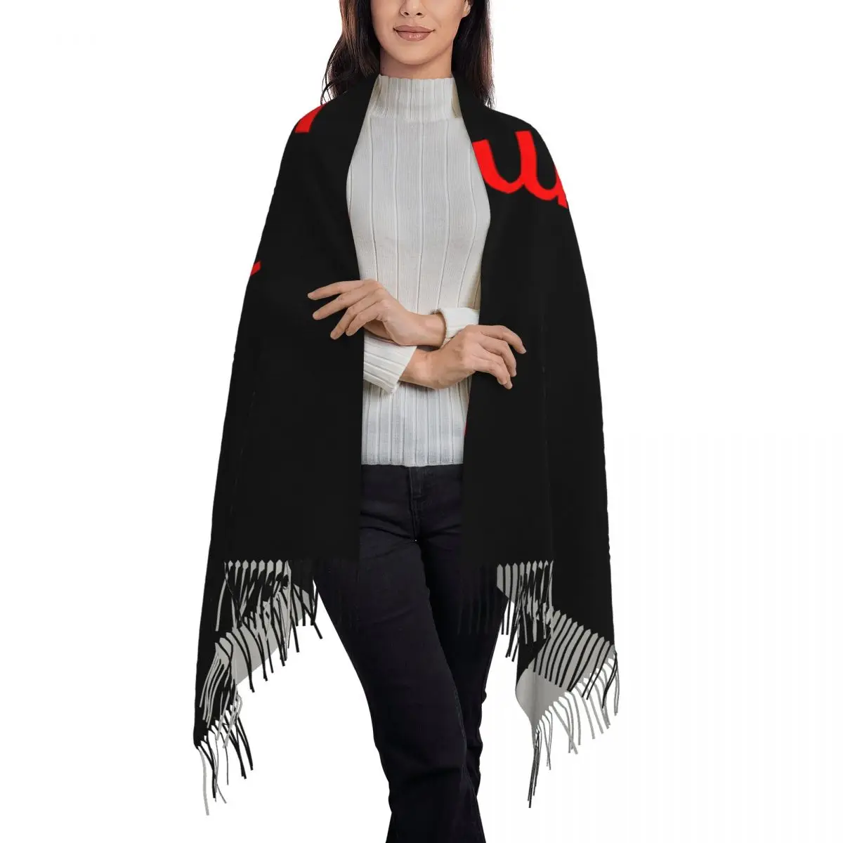 Customized Print Custom Your Design Scarf Women Men Winter Warm Scarves Customized Logo Printed Shawl Wrap 4