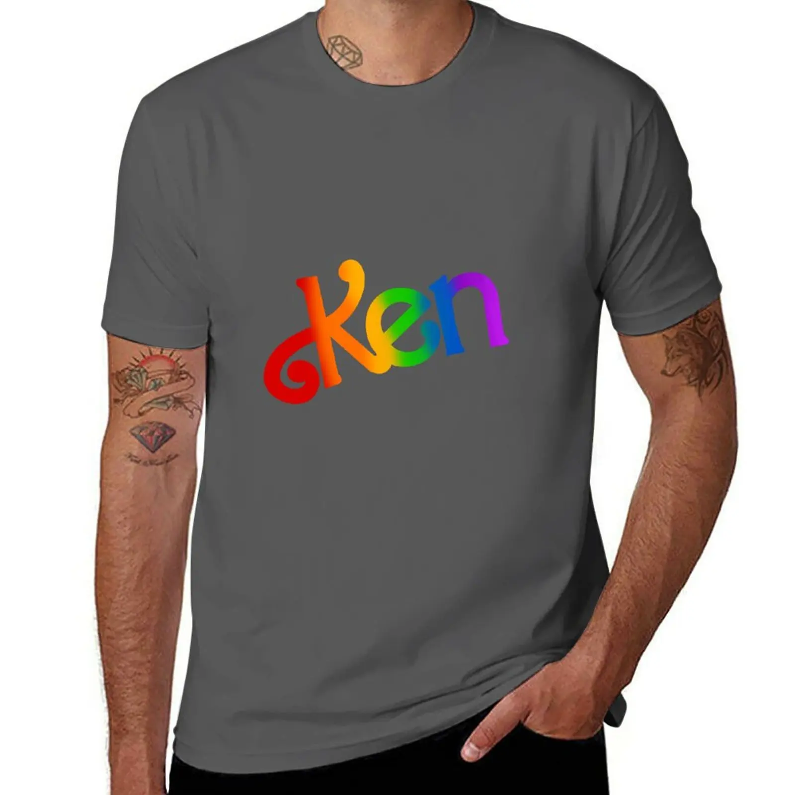 New Gay Ken T-Shirt Summer Top Cute Clothes T-Shirt Oversize Da Uomo