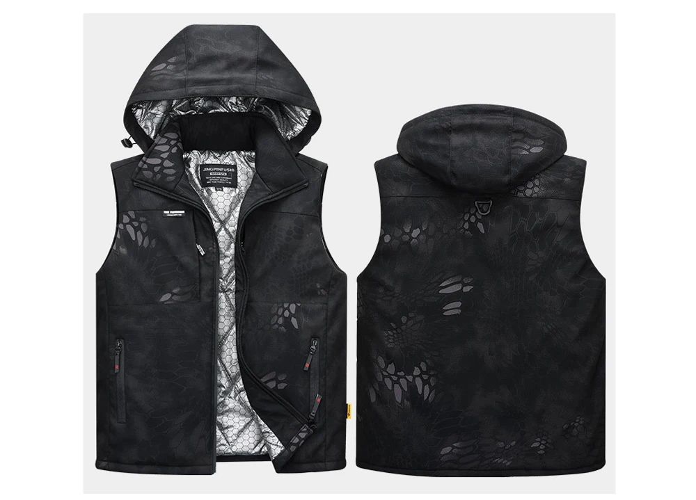 Winter Men's Warm Down Vest - Durable Construction