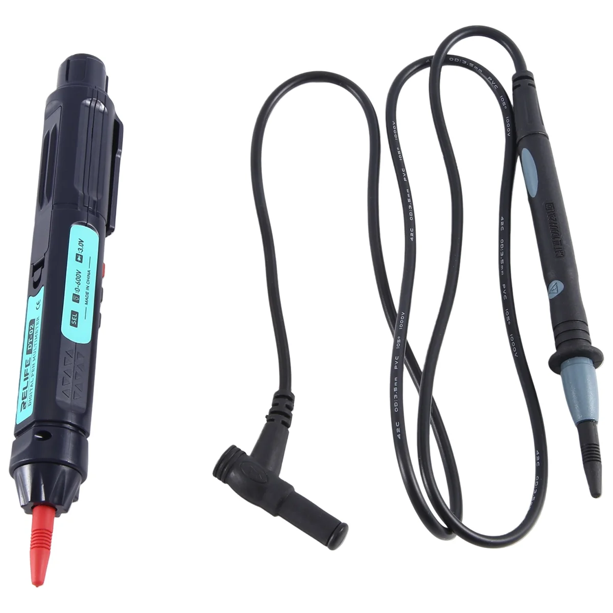 

RELIFE DT-02 Pen Multimeter Measuring Current Voltage Beeps Automatic Range Resistance Tester Voltage Test Pen