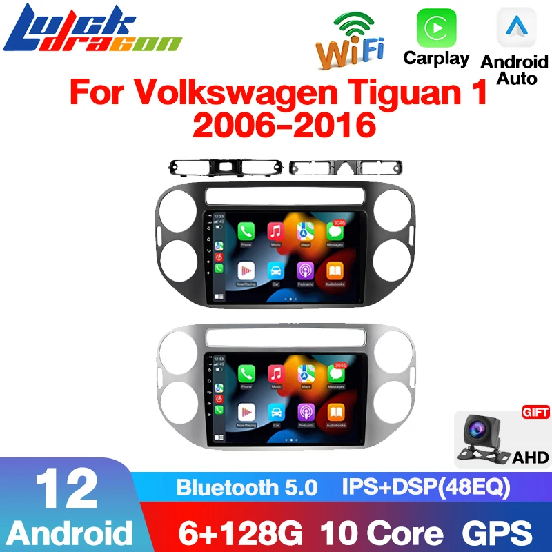 2 Din Wireless Android Auto Radio Per Vw Volkswagen Tiguan 1 Nf 2006-2016 Carplay Wireless Android Auto Car Multimedia Autoradio