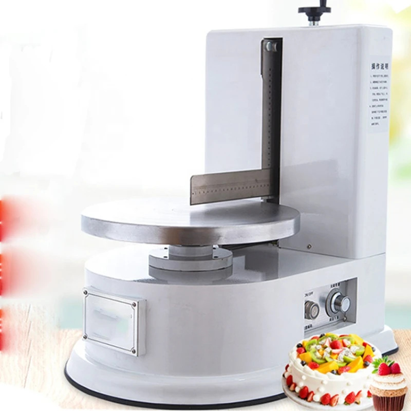 

Automatic birthday cake plastering icing machine