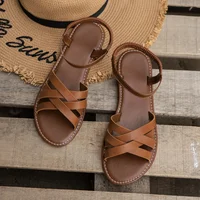 Chic Spring Essential: Women's Lightweight Flat Sandals with Easy-Fit Elastic Band, Perfect for All-Day Comfort and Style 2
