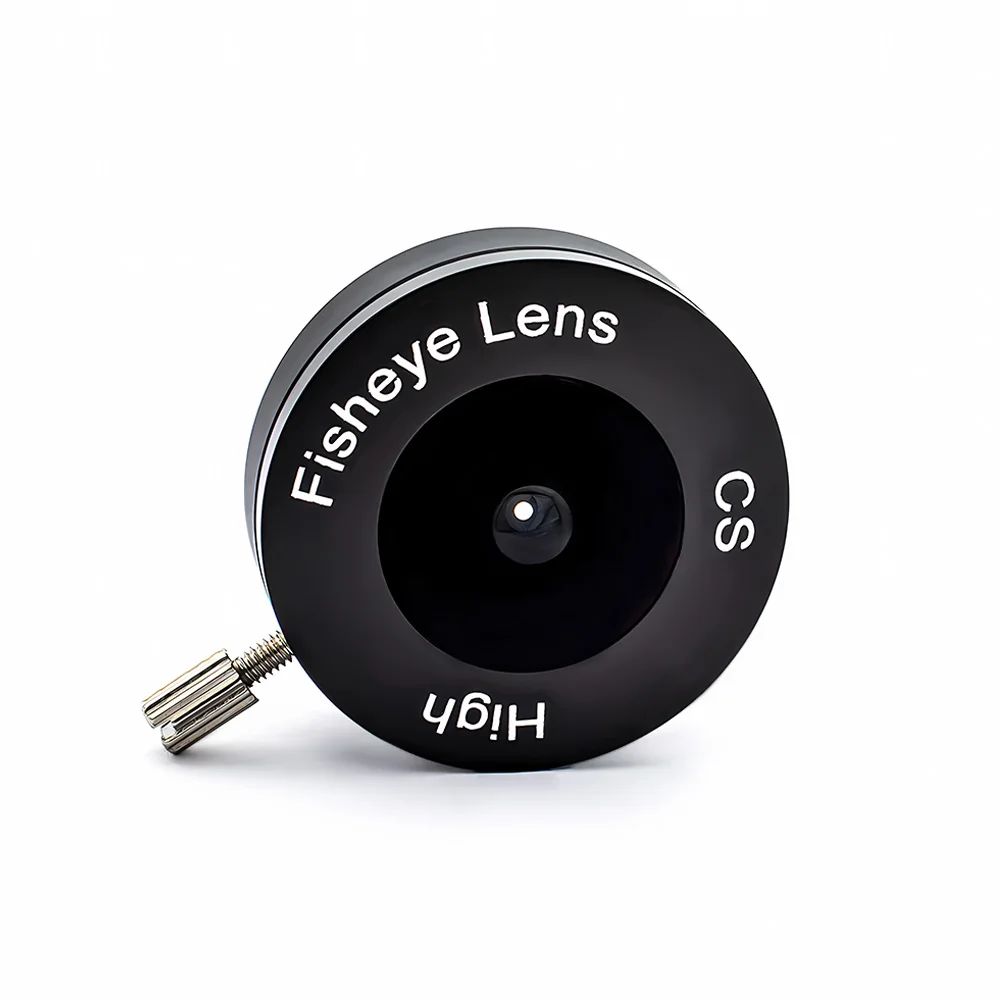 5MP 1.8mm 어안 CS 마운트 렌즈 1/2.7 F1.8 고정 초점 렌즈 보안 감시 머신 비전용 광각 HD 카메라 렌즈
