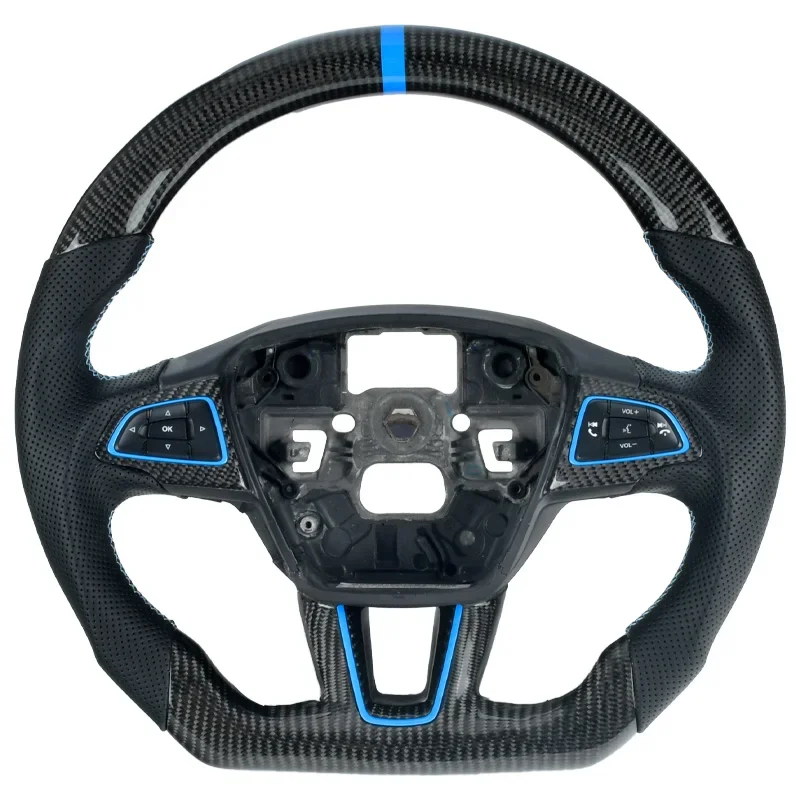 

Для Ford 2015 2016 2017 2018 Focus Mk3 рулевое колесо из углеродного волокна индивидуальные автомобильные аксессуары