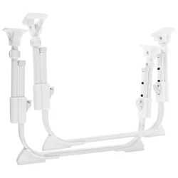 Bed Desk Legs U-Shaped Folding Tabel Legs Metal Table Support Legs Adjustable Height Self-Locking