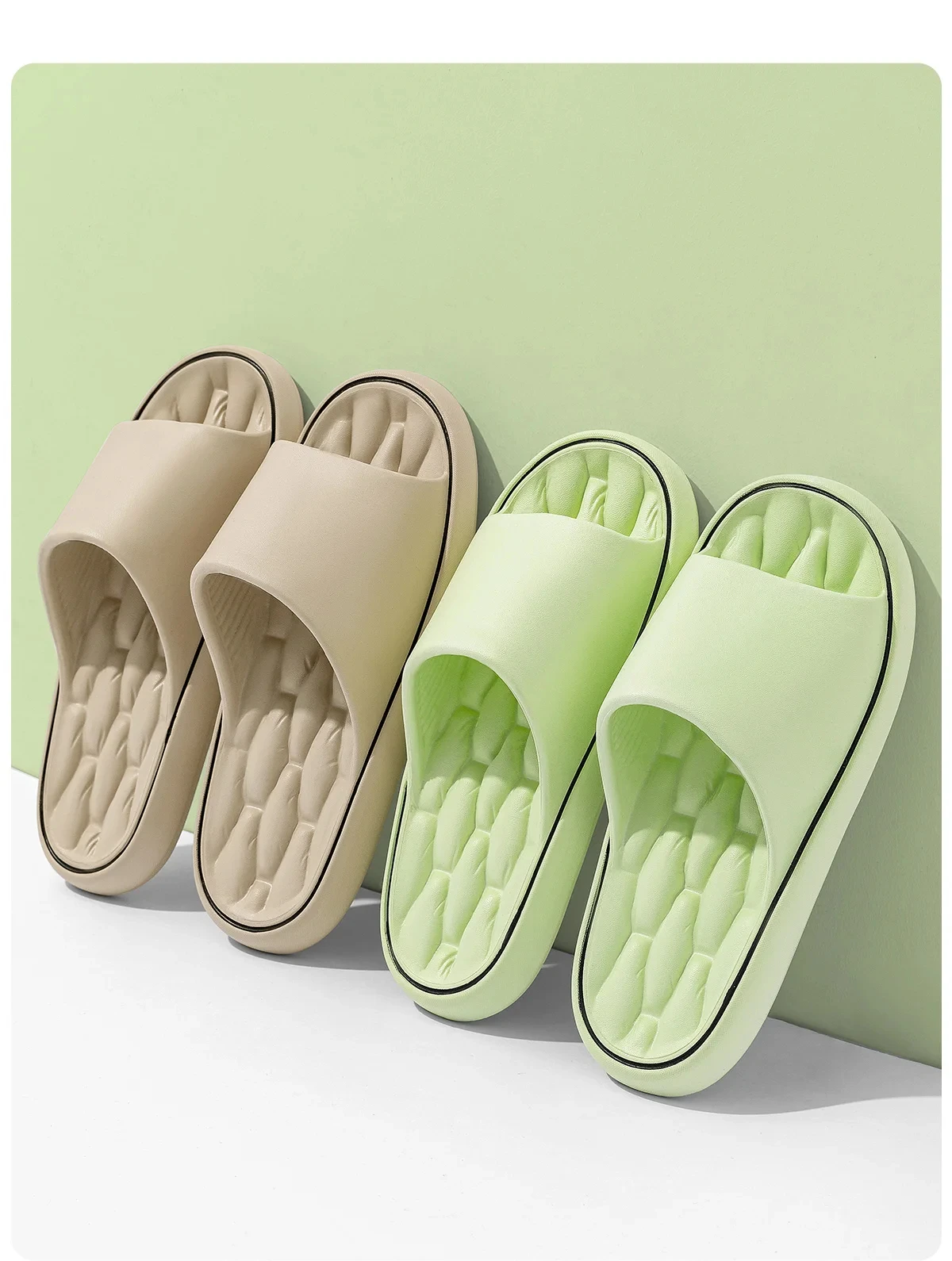 TZLDN Summer Women Home Slippers Beach Flat Fold Sandals Soft Comfortable Non-Slip Slides Indoor Outdoor Men Bathroom Flip Flops