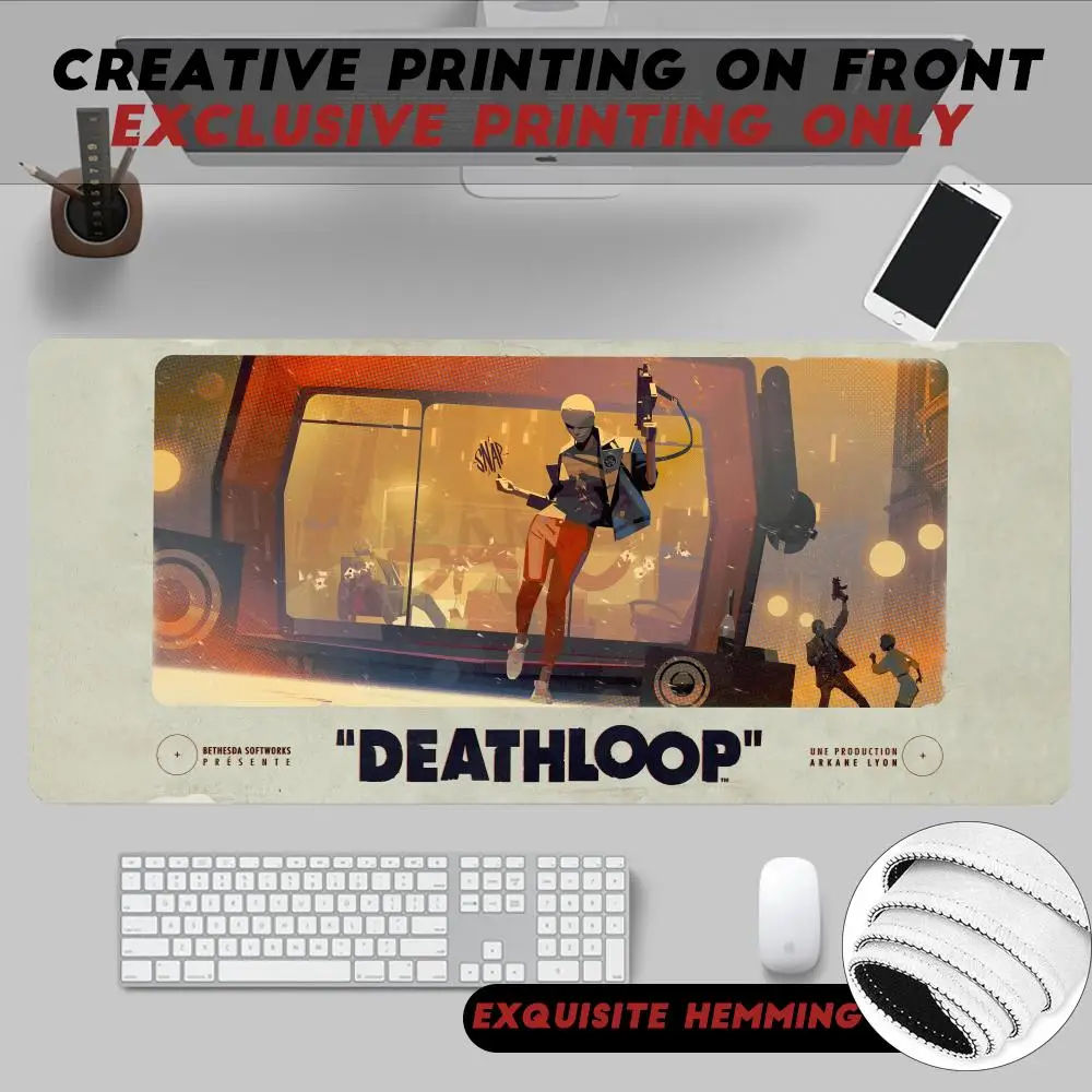 Cool New Popular Mouse Pad Non-Slip Rubber Edge Locking Mousepads Game Deathloop Game Play Mats For Notebook Pc Computer