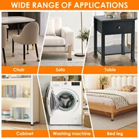 8/16Pcs Furniture Risers Heavy Duty Sofa Riser Nonslip Bottom Adjustable Table Risers Stackable Bed Lifter Furniture Accessories 4