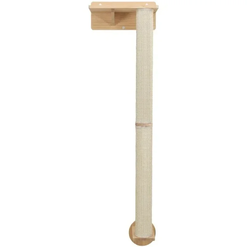 

TRIXIE Wall Set 1 Wall Mounted Sisal Cat Scratching Post with Ledge, Natural