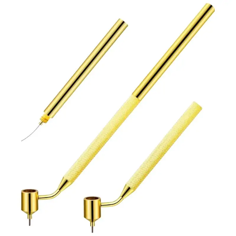 Metal Thin Line Fluid Writer Paint Smudger Liquid Writer 0.5mm/0.7mm For Tilting Precision Scale Pen Repair Touch Up Paint Pen