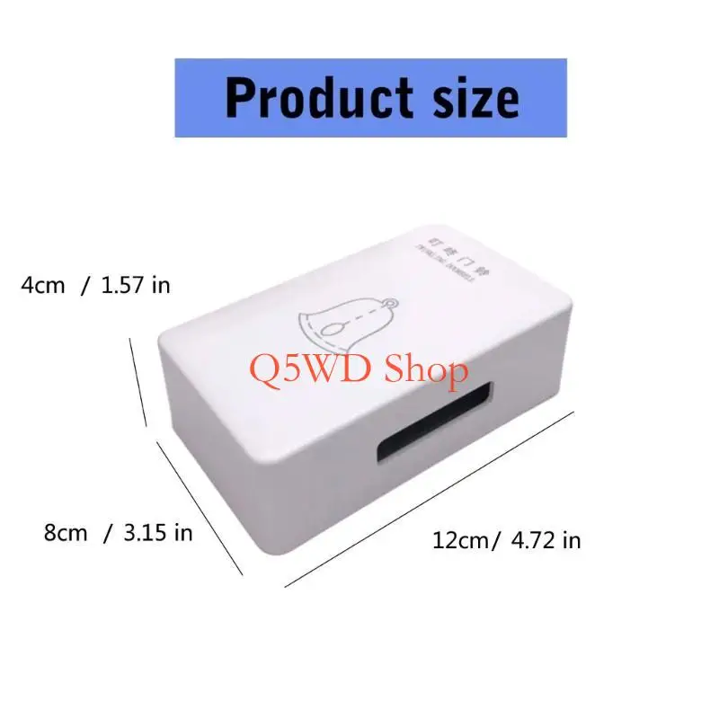 Q5WD 220V 와이어 도어 벨 차임 2 와이어 기계식 초인종 홈 오피스 액세스 제어 시스템 하드웨어 보안 액세서리
