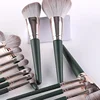 14 green cloud makeup brushes set, soft beauty tools, a full set of makeup brushes for beginners, makeup brushes 2