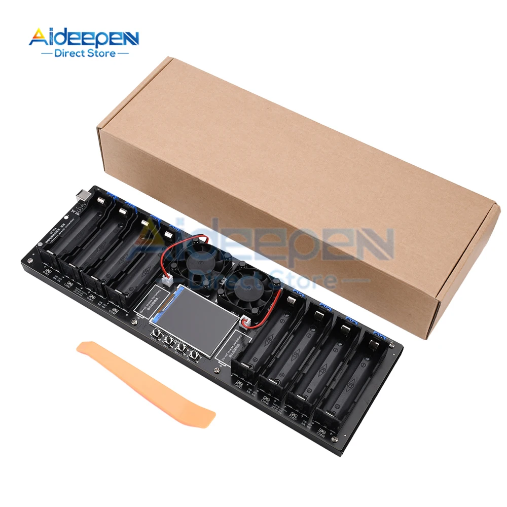 8 CH 18650 Lithium Battery Capacity Tester MAh Capacity Division Internal Resistance Measuring Module 18650 Battery Tester 6