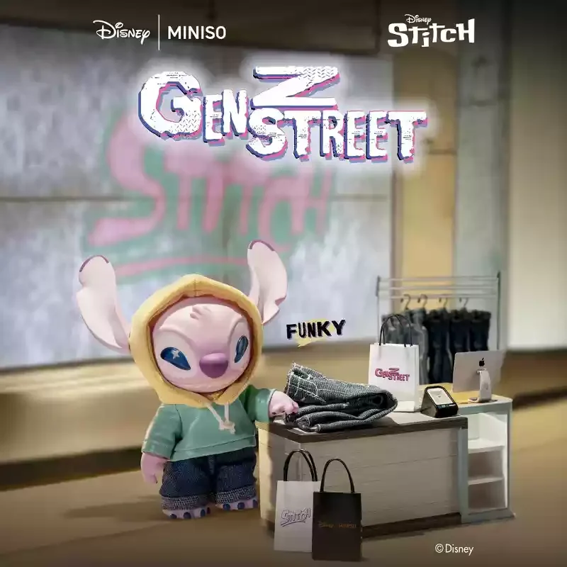 Miniso Disney Stitch Genz Street Series Plush Vinyl Mystery