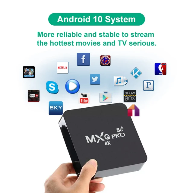 Tv Box MxqPro 4K 5G 8G 128Gb