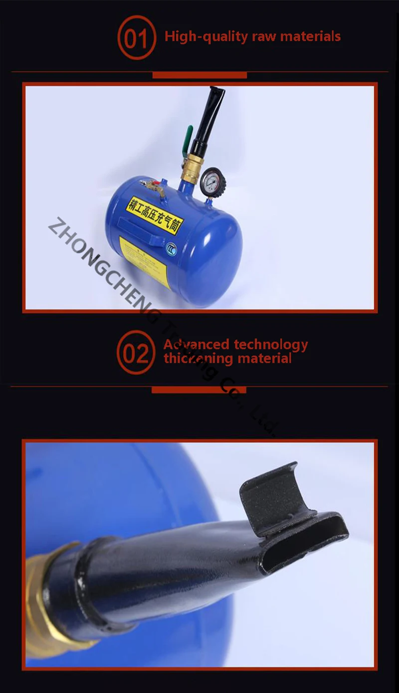 Cart tire inflator sealer truck vacuum tire blower High pressure inflator Explos