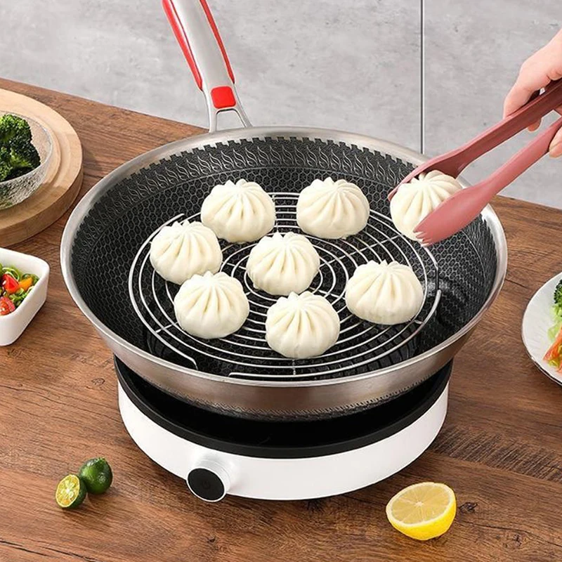Stainless Steel Steamer Rack Multifunction Pot Steaming Tray Dumplings Eggs Grill Stand Kitchen Tableware Cooking Utensils