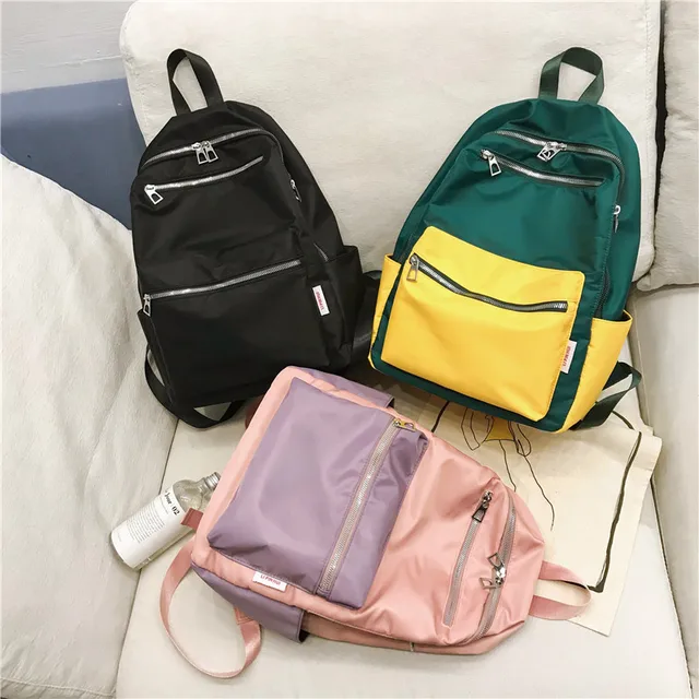 HOCODO 2020 Women Backpack For Teenage Girls Fashion Nylon School Bag Female Backbag Casual Large Capacity Travel Bag Mochilas 2