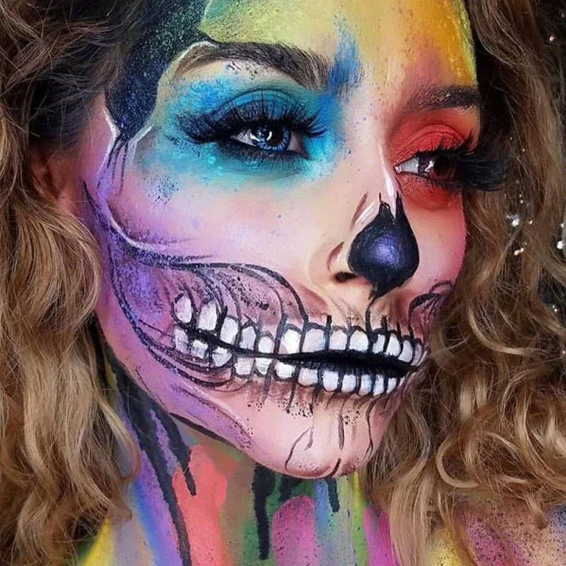 Face Body Painting Make Up Face Color Eye Shadow Easy To Clean Makeup Body Paint Festival Halloween Makeup Body Paint  Wholesale