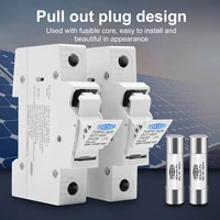 Support de fusible DC 1P 2P 10*38mm haute tension solaire photovoltaïque 1100V TOMZN TOPV-30 pour protection de système photovoltaïque gpV 2