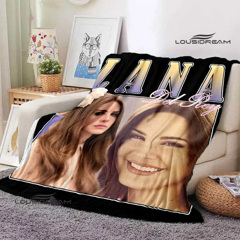 Lana Del Rey Retro Printing blanket Children's Warm blanket t Flange blanket Home travel blanket bed linings Birthday Gift