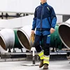 Safety Working Suit for Man Mechanic Workshop Uniforms Hi Viz Vis Tear Resistant Work Jacket and Reflective Work Pants Men Set 6