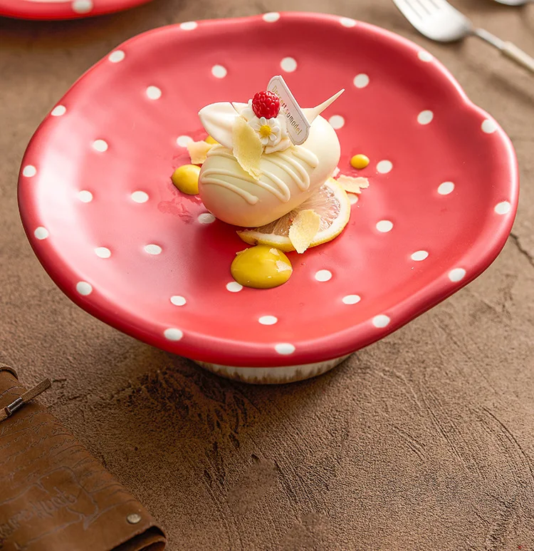 "Woodland Whimsy" Mushroom Ceramic Plate &amp; Bowl  - clHouse &Home