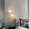 Modern LED Pendant Lights Luxury Creative Chandeliers Butterfly Single Double Head Nordic Bedside Long-line Hanging Lamp 1