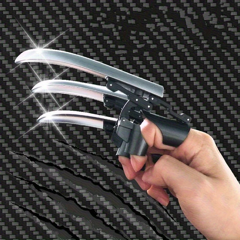 6pcs Retractable Wolf Claw Toy Pop-Up Finger Nail Durable PP Material for Role Play Halloween,cosplay toys