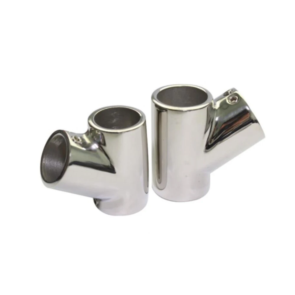 

1PCS Tube 25mm 60 Degree 1" Tee 3 Way Marine Boat 316 Stainless Steel Hand Rail Fitting Suit For boats/yachts/Car/Trailer