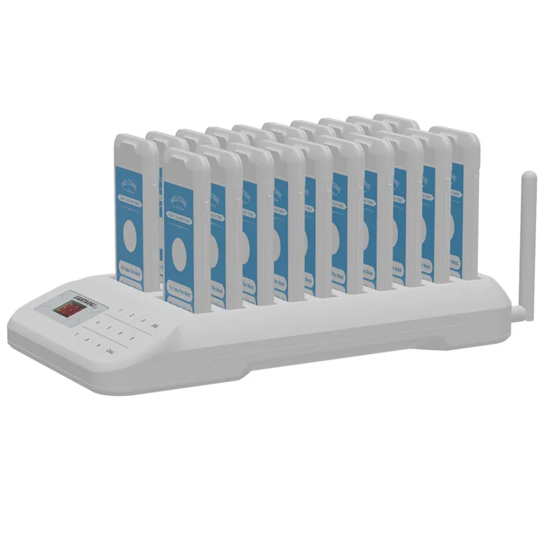 

Factory Price Wireless Coaster Paging System Waiter Buzzer Call Button Vibrating Restaurant Pager