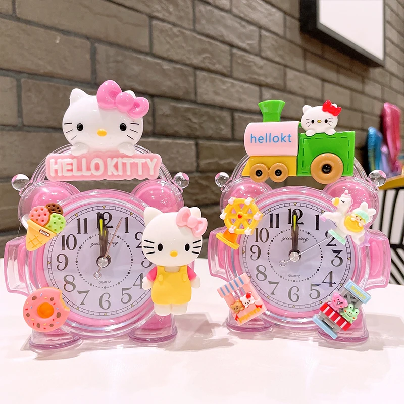 Sanrio kawaii kromi crosoll目覚まし時計 (女の子用) 、ハロー