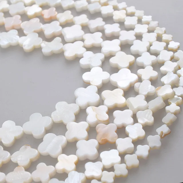 Natural Shell Beads: Enhance Your DIY Jewelry with Unique Clover Shape Beads