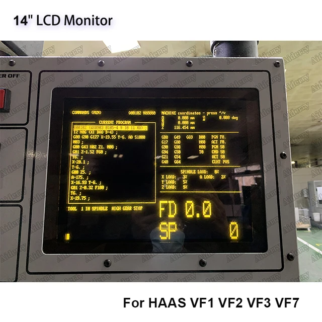 28hm-nm4 Lcd Monitor Compatible 14 Inch For Haas Vf1 Vf2 Vf3 Vf7