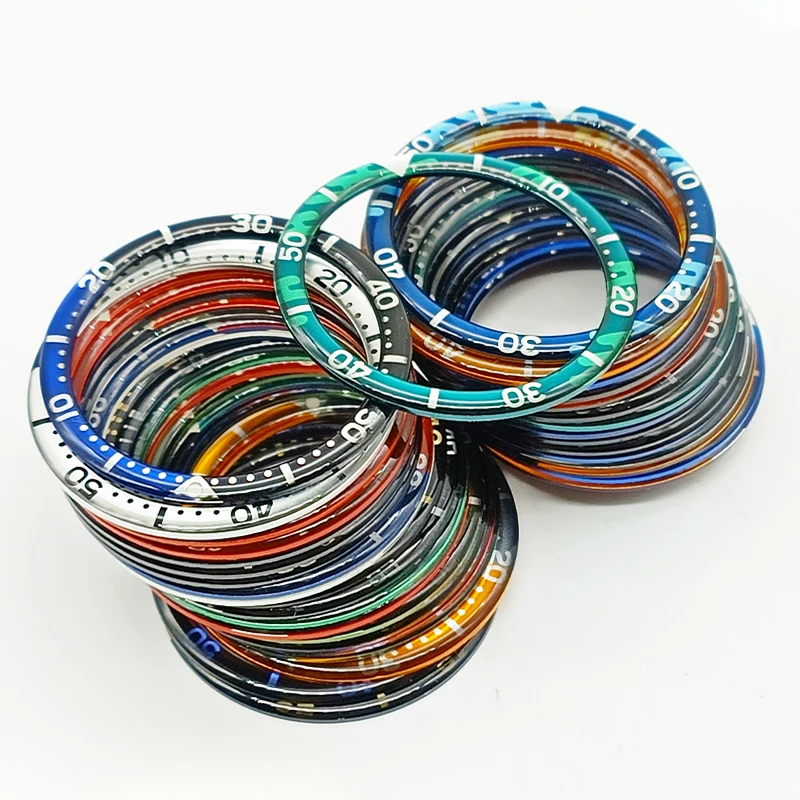 Premium 38mm Diver Watch Bezel Insert - Aluminum Resin Bezel Ring Spare Part